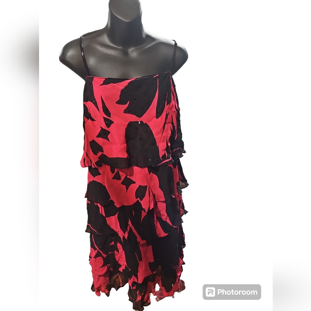 Ruffle red dress